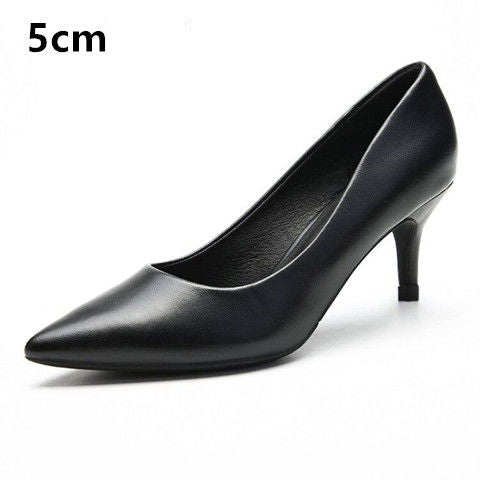 Womens Soft Court Pumps Kitten Heel Pointed Toe Slip On Comfort Shoes