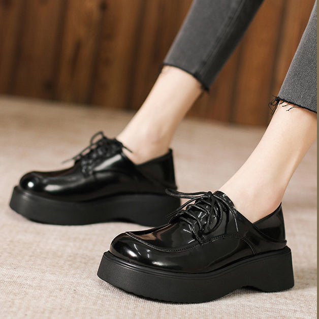 Women's Lace Up Platform Oxford Shoes