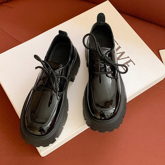 Women's Leather Platform Oxford Shoes