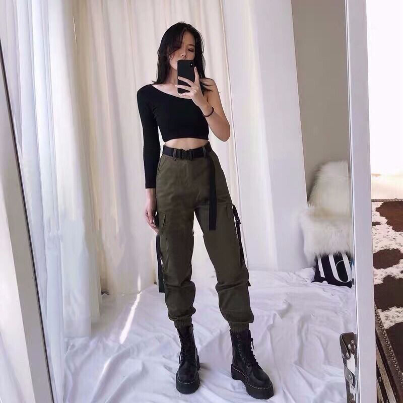 Women's Cargo Pants with Pockets