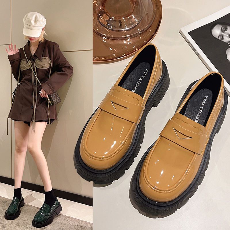 Women's Platform Penny Loafer Shoes