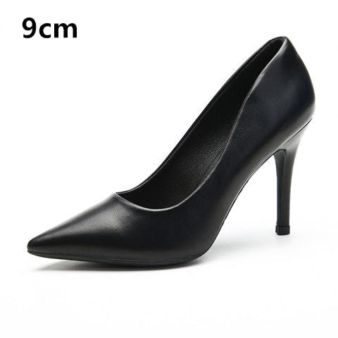 Womens Soft Court Pumps Kitten Heel Pointed Toe Slip On Comfort Shoes